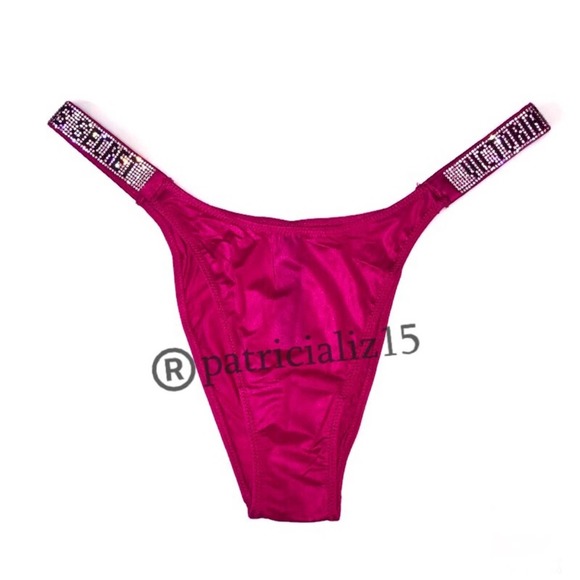 Victoria's Secret Other - Victoria’s Secret Shine Strap Brazilian Bling Ultimate Pink Panty